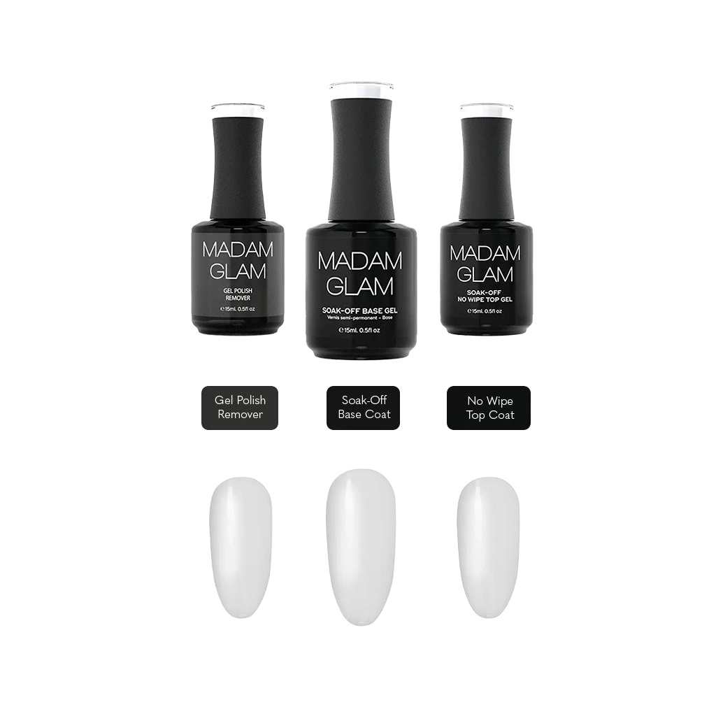 "Base Coat, Top Coat & Remover" Bundle