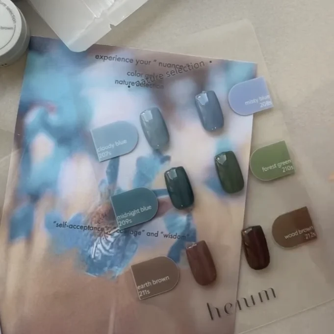 Henum Potted Gel Nature Series 2 - 6 Color Set
